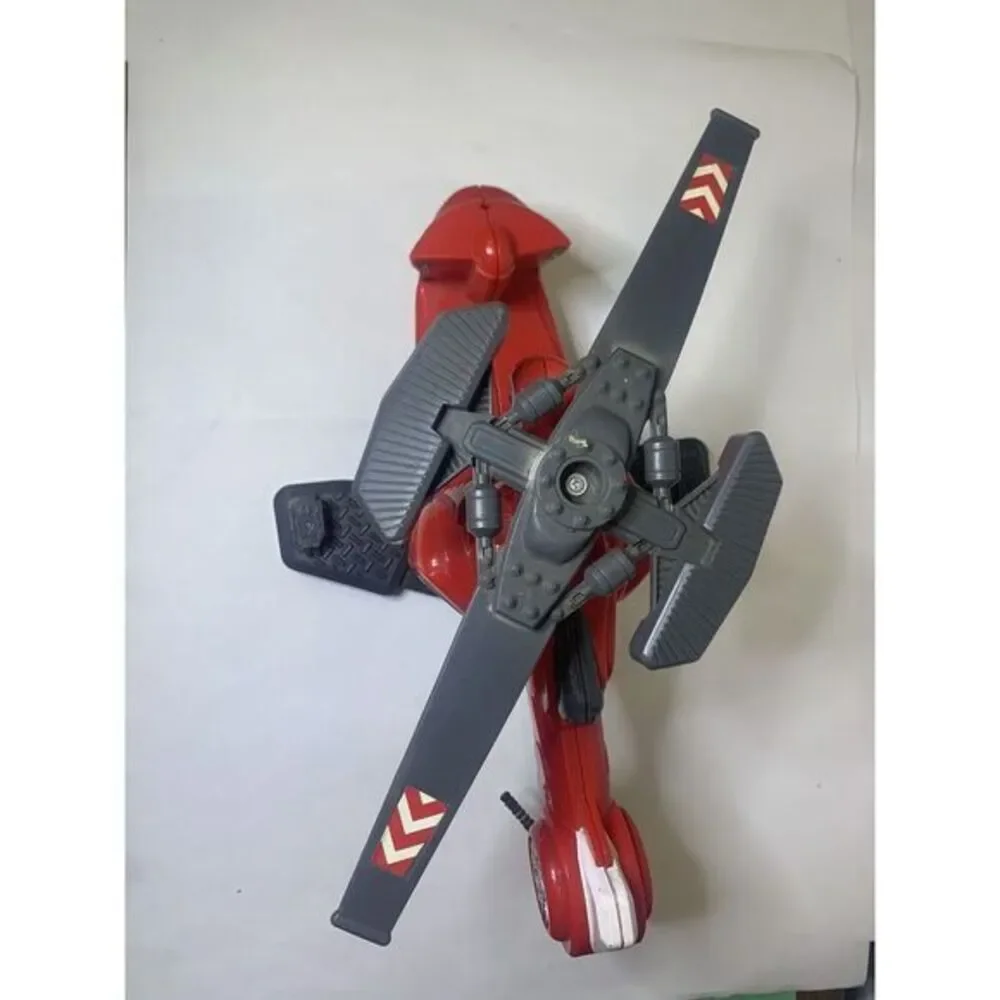 Vintage 1998 Rescue Hero's Red Helicopter Toy Working‎ Pull String